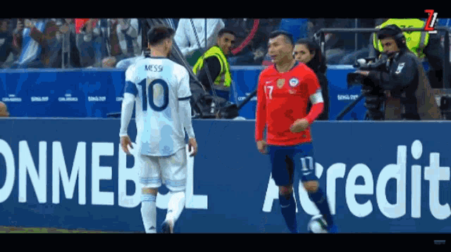 a soccer player with the number 10 on their jersey