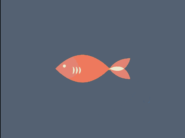 an illustration of a fish being cooked in a pan