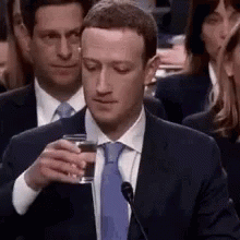 Mark Zuckerberg Drink Water GIF - Mark Zuckerberg Drink Water Thirsty GIFs
