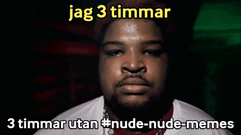 a picture of a man with a caption that says jag 3 timmar