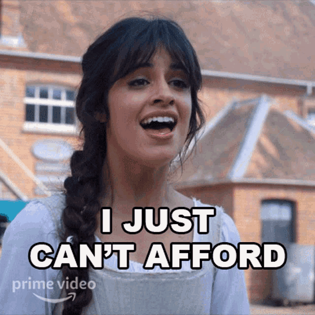 I Just Cant Afford Cinderella GIF - I Just Cant Afford Cinderella Camila Cabello GIFs