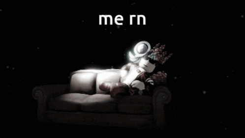 a computer generated image of a person holding a sword with the words " me rn " written on it