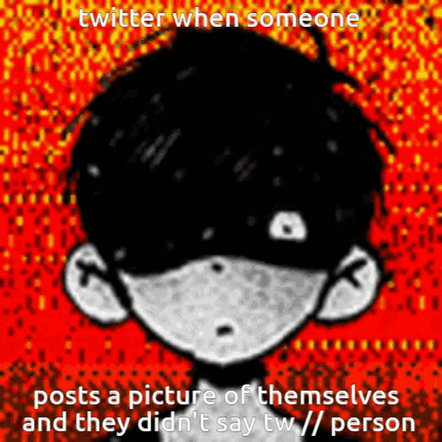 a picture of a person with the caption twitter when someone posts a picture of them