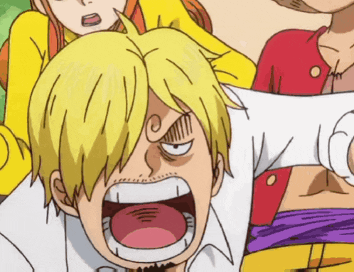 a close up of a cartoon character making a face with his mouth open