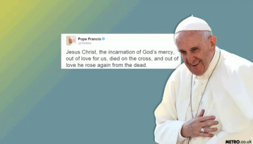 Pope Francis Tweets GIF - Pope Francis Tweets Trolling GIFs