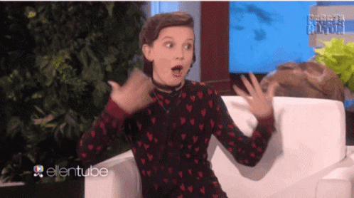 Millie Bobby Brown Interview GIF - Millie Bobby Brown Interview Hand Gestures GIFs