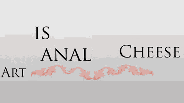 a logo for artisanal cheese with red leaves around it