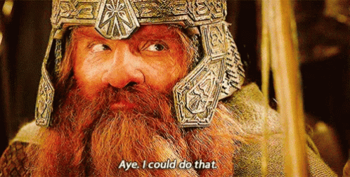 Lord Of The Rings Aye GIF - Lord Of The Rings Aye I Could Do That GIFs