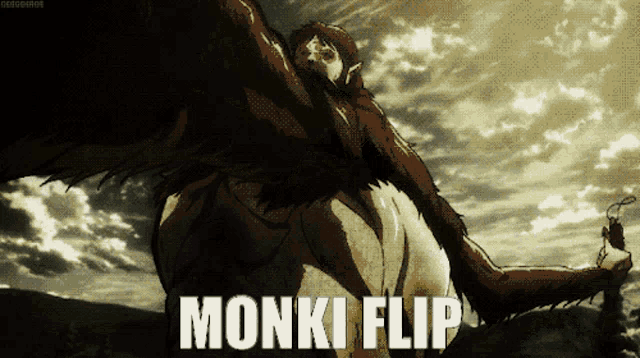 Monki Flip Beast Titan GIF - Monki Flip Beast Titan Beast Monkey Flip GIFs