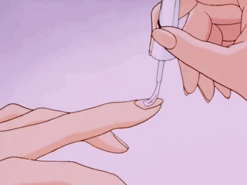Nails Anime GIF - Nails Anime Aesthetic GIFs