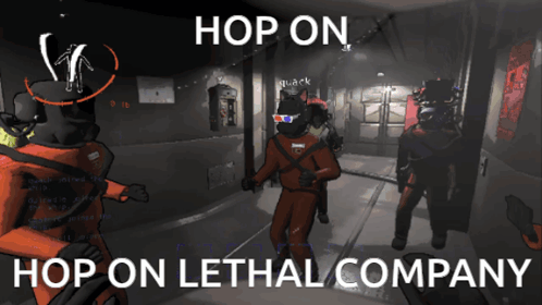 Lethal Company Hop On GIF - Lethal Company Hop On Hop On Lethal Company GIFs