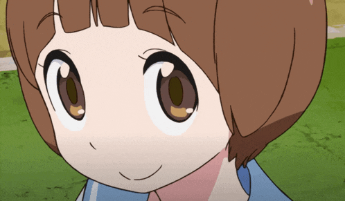 a close up of a cartoon character 's face
