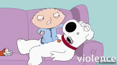 Violence Family Guy GIF - Violence Family Guy Brian And Stewie GIFs