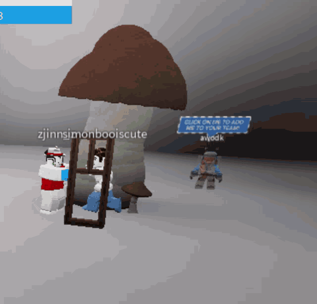 a screenshot of a video game with the name zjinnsimonbooiscute on it