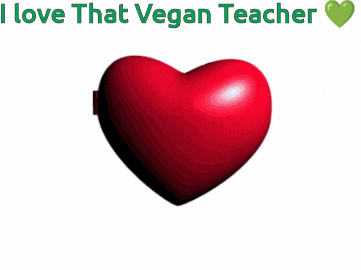 a picture of a woman with the words i love that vegan teacher above it