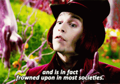 Johnny Depp Willy Wonka GIF - Johnny Depp Willy Wonka Frowned Upon GIFs