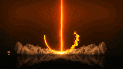 a lightning bolt is coming out of a yellow circle