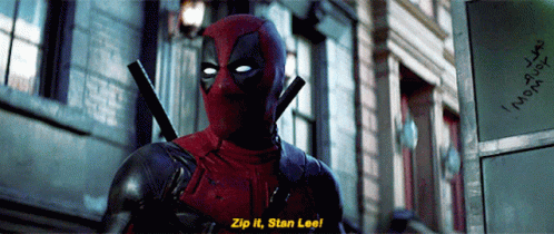 Stan Lee Zip It GIF - Stan Lee Zip It Deadpool GIFs
