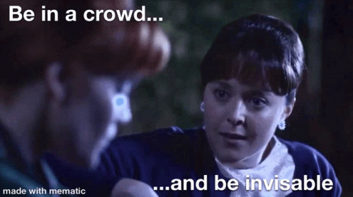 Crowd Invisible GIF - Crowd Invisible Patsy Mount GIFs