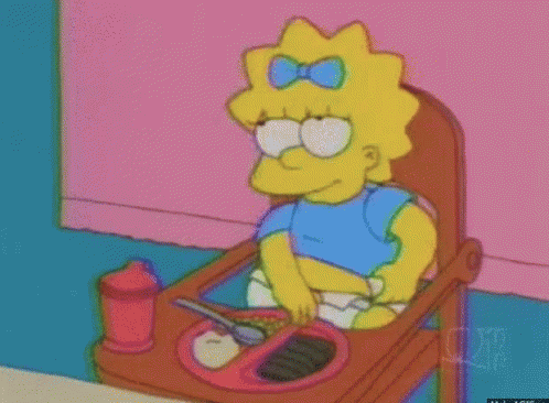 Maggie Fat Food Baby GIF - The Simpsons Maggie Simpson Full GIFs