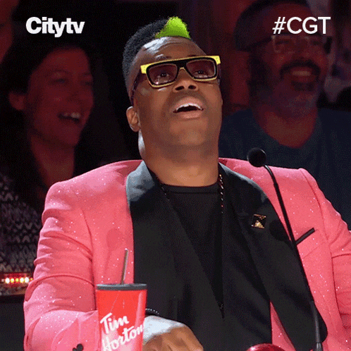 Laughing Kardinal Offishall GIF - Laughing Kardinal Offishall Canadas Got Talent GIFs