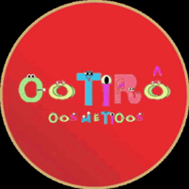 a red circle with the words ootiro cosmetics written on it