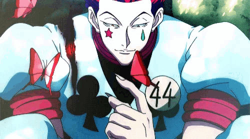 a cartoon character has the number 44 on his badge