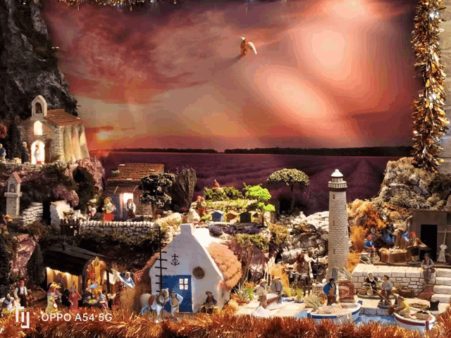 a picture of a nativity scene taken by an oppo a54 5g