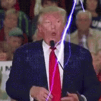 Lightning Shock GIF - Lightning Shock Trump GIFs