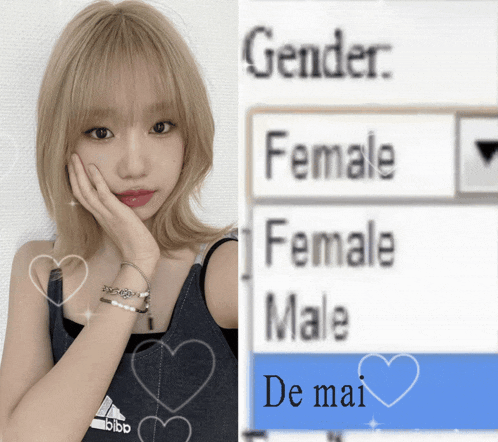 a picture of a girl next to a picture of a female and male