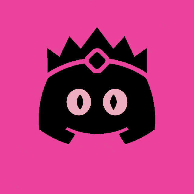a black icon with a crown on top of it