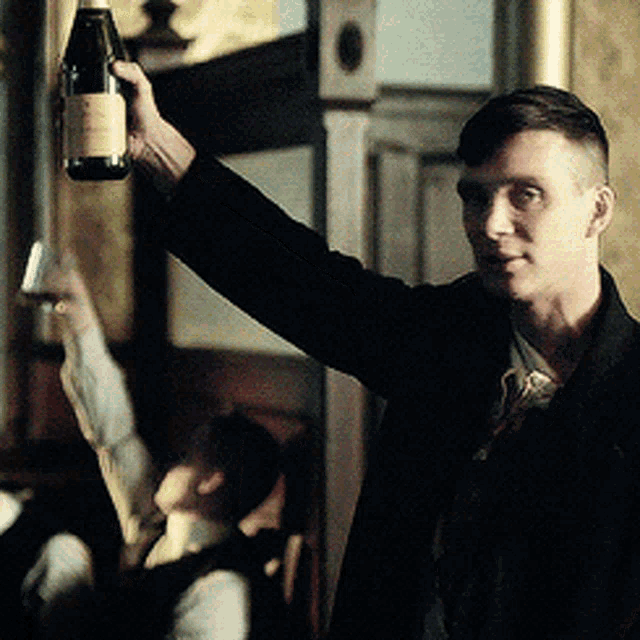 Tommy Shelby Peaky Blinders GIF - Tommy Shelby Peaky Blinders Cheers GIFs