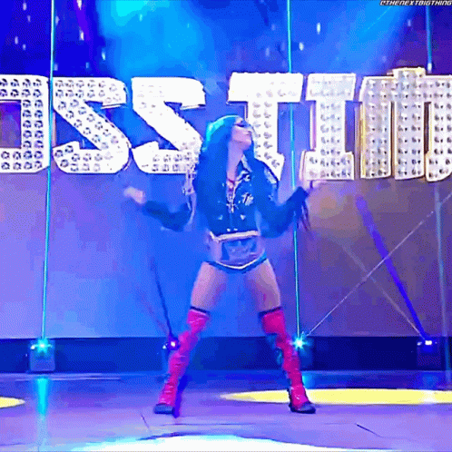 Sasha Banks Entrance GIF - Sasha Banks Entrance Smack Down Womens Champion GIFs