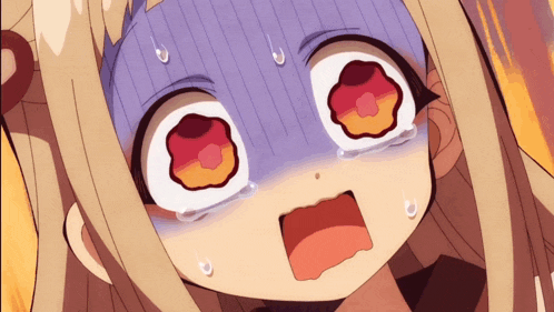 a close up of a girl 's face with a flower in her eyes