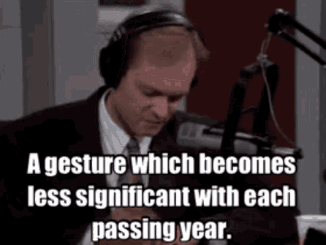 A Gesture That Becomes Less Significant With Each Passing Year Frasier GIF