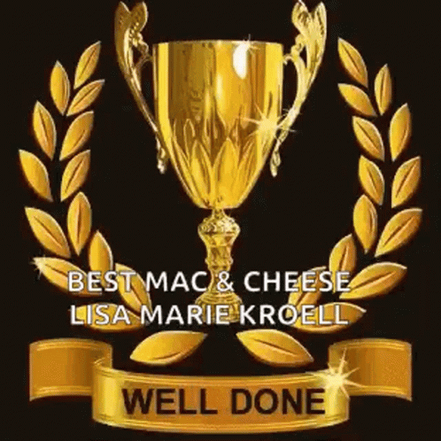 Well Done Golden Trophy GIF - Well Done Golden Trophy Best Mac And Cheese GIFs