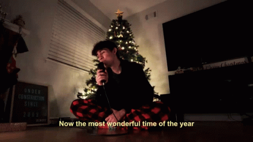 Now The Most Wonderful Time Of The Year Presence GIF - Now The Most Wonderful Time Of The Year Presence The Saddest Christmas Song Uve Ever Heard Song GIFs
