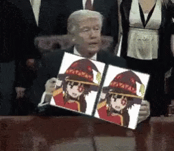 Donald Trump Anime GIF - Donald Trump Anime Exhibit A GIFs