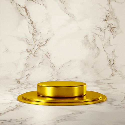 a gold ring with a red stone sits on a gold podium with the words retail jewellery software above it