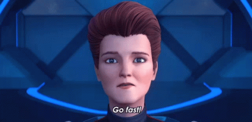 Go Fast Captain Kathryn Janeway GIF - Go Fast Captain Kathryn Janeway Star Trek Prodigy GIFs