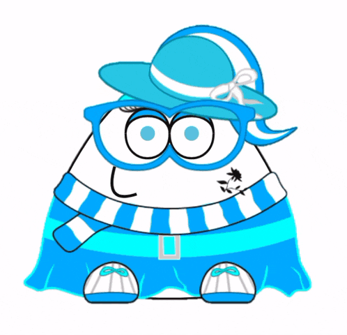 a cartoon tiger wearing glasses and a crown with a scarf around its neck