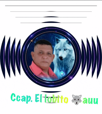 a picture of a man and a wolf with the words ccap el tobito auu below