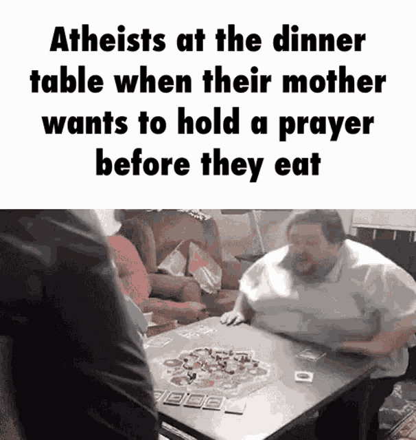 Atheists At Dinner Angry GIF - Atheists At Dinner Angry Mad GIFs