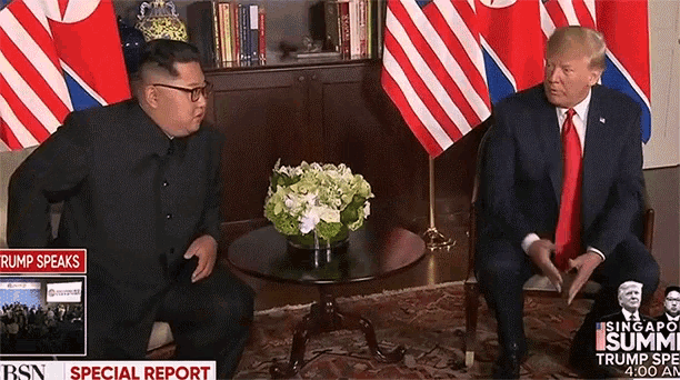Trump And Kim Donald Trump GIF - Trump And Kim Donald Trump Kim Jong Un GIFs