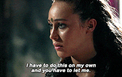 a woman says " i have to do this on my own "
