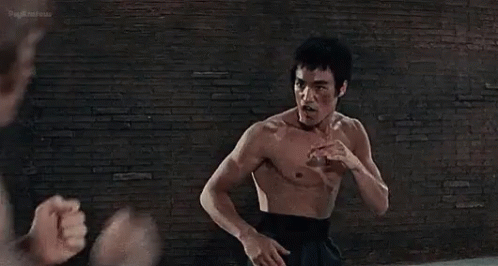 Bruce Lee Chuck Norris GIF - Bruce Lee Chuck Norris Fight GIFs