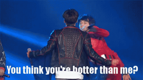 You Think You'Re Hotter Than Me GIF - Korean Fight Punch GIFs