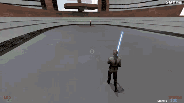 a screenshot of a video game with a score of 100