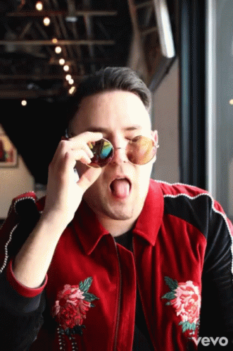 Sticking Tongue Out Putting Sunglasses On GIF - Sticking Tongue Out Putting Sunglasses On Taking Sunglasses Off GIFs