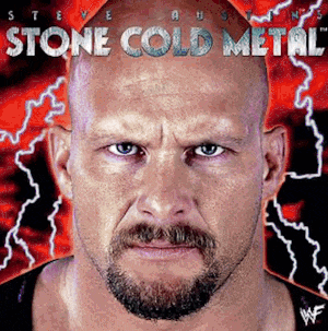 a man with a beard is on the cover of a stone cold metal album
